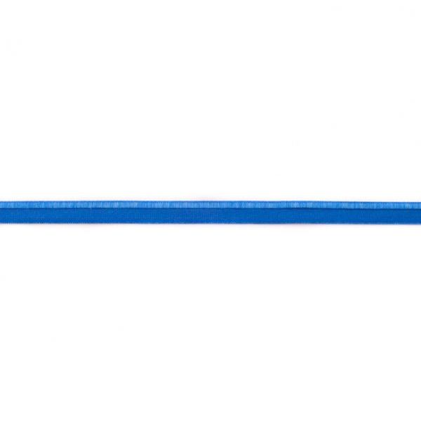 elastisches Glanz-Paspelband Kobalt